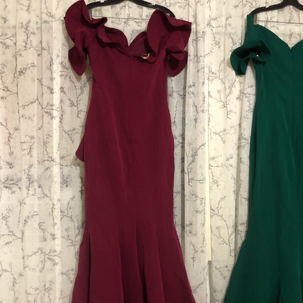 FOUD sarkis couture emerald green and red